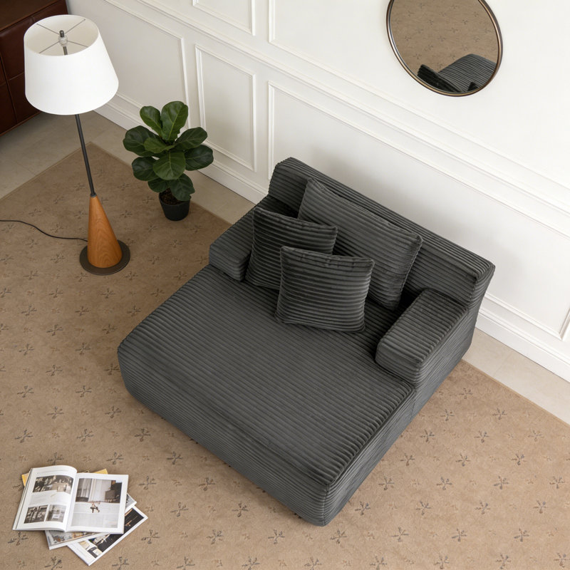 Canapé-lit simple, Dark Gray