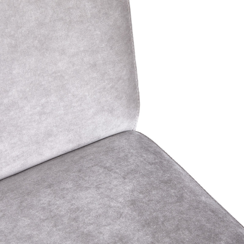 Chaise de salle à manger Coady Misty, Argent argent, Argent argent, Gris