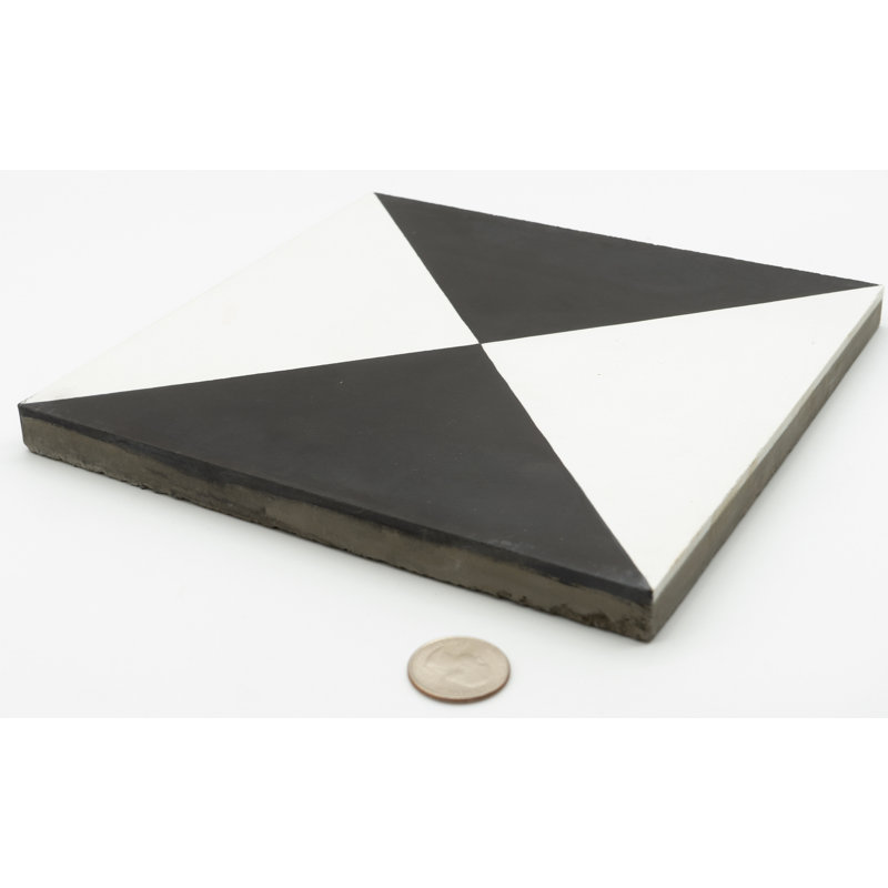 Anfa 8" x 8" Cement Patterned Wall & Floor Tile