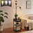 Floor Lamp With End Table, Side Table With Lamp Attached, Bedside Nightstand Light For Small Spaces With Wicker Drawer And Storage Shelf For Living Room, Bedroom, Guest Room, 2 Bulbs Included
