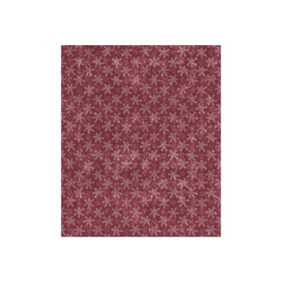 Crushed Velvet Throw Blanket / Pink-tacular Christmas / Snowflakes