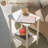 Simple rectangular double-layer side table