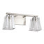 Luminaire pour meuble-lavabo champagne 2 lumières 15 pouces avec abat-jour en verre pressé Hillsboro Hillsboro-774936782-785073977