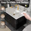 Meuble-lavabo 30 po avec lavabo en céramique-118774346