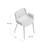 Piuma Plastic Outdoor Stacking Dining Armchair-27006641