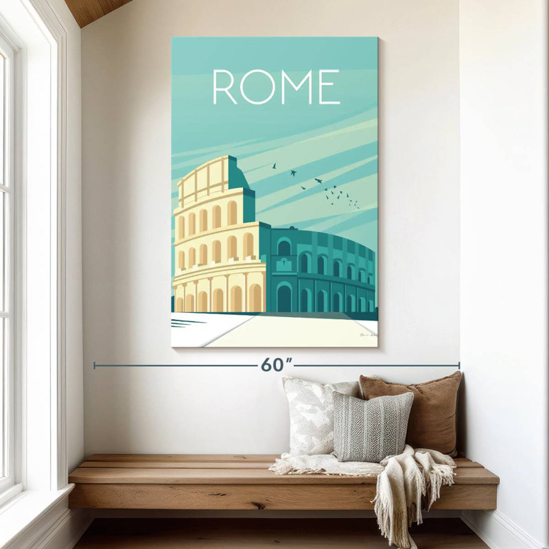 Aime Rome Amphitheatre, 51" H x 34" W
