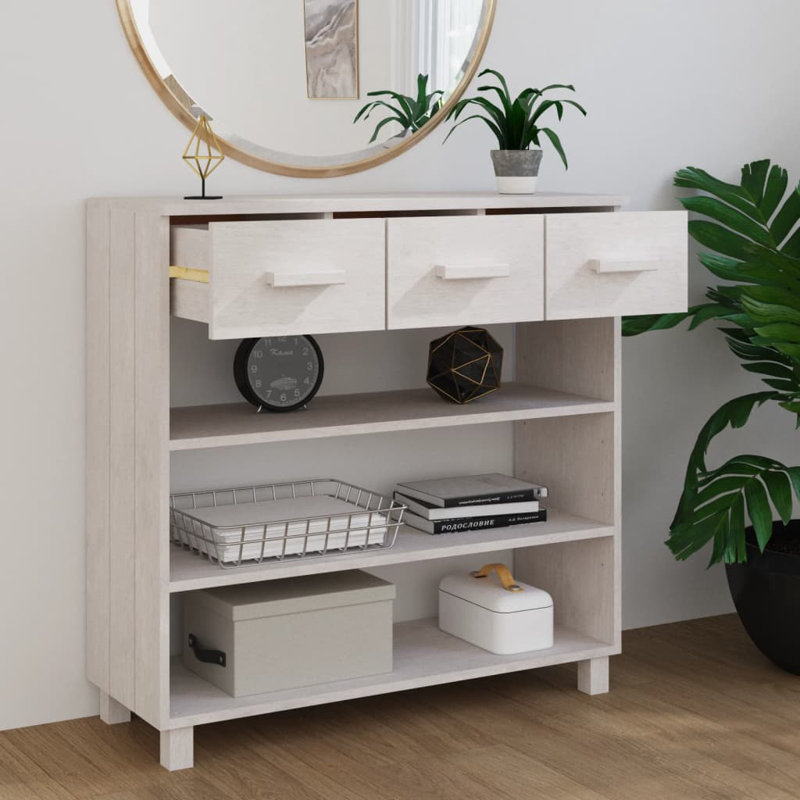 Hassanah 90cm Console Table, White