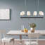 Lustre traditionnel 8 lumières avec abat-jour tambour