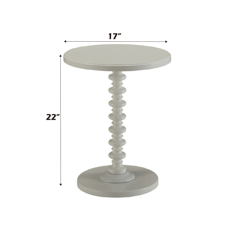 Table d'appoint Acton, Blanc