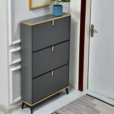 Drak Gray Aluminum Shoe Storage