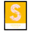 Stockholm Yellow 1 Piece Single Picture Frame Wall Art