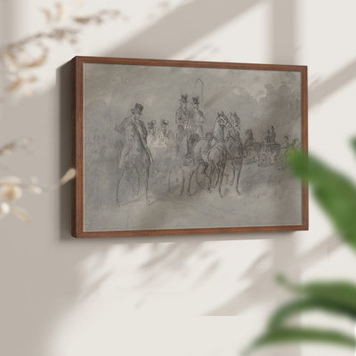 Croquis rétro - XXII - Reproduction encadrée - Restickable