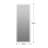 65"X24" Full Length Floor Mirror LED Whole Body Mirror, Wall Mounted  Mirror With Lights, Bedroom Full Size Body Mirror With Dimming & 3 Color Modes-1304469503