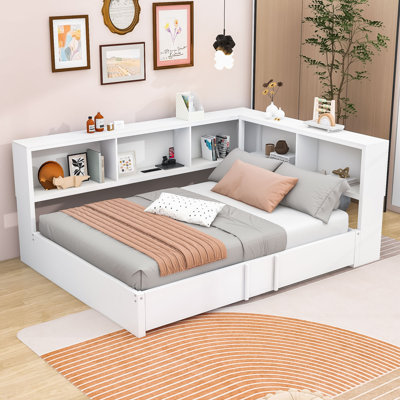 Full Size Metal Daybed with Twin Trundle, Storage, and USB Ports