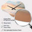 Beach Photo Coastal Tranquillity I - horloges métalliques en nuage de plage, horloge murale asymétrique en métal beige-106025924