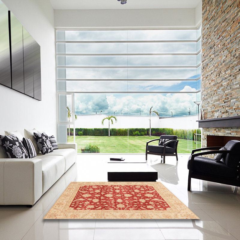 Tapis abstrait 3773, Carré 7 pi