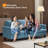 83.5" Upholstered Square Arm Suede Sofa-773577993