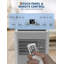 Climatiseur portatif 8 000 BTU avec télécommande et minuterie 24H, ultra-silencieux, refroidit jusqu'à 350 pieds carrés. Pi. Installation facile