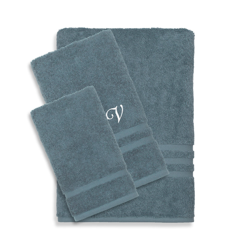 Denzi Terrycloth Bath Towels, Denzi Blue, J