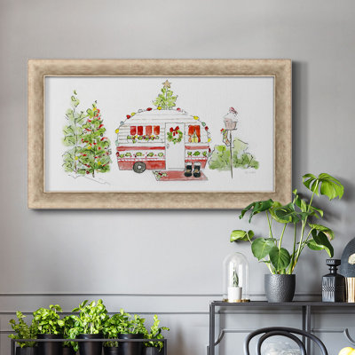 Holiday Camper II, toile encadrée de qualité supérieure - prête à être accrochée