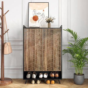 24 Pair Shoe Storage Cabinet