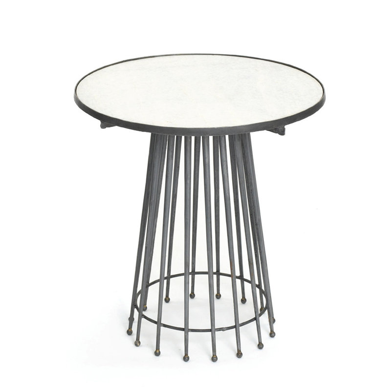 Charpentier Marble Top End Table