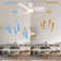36'' Elaise 3 - Blade LED Flush Mount Ceiling Fans with Lights