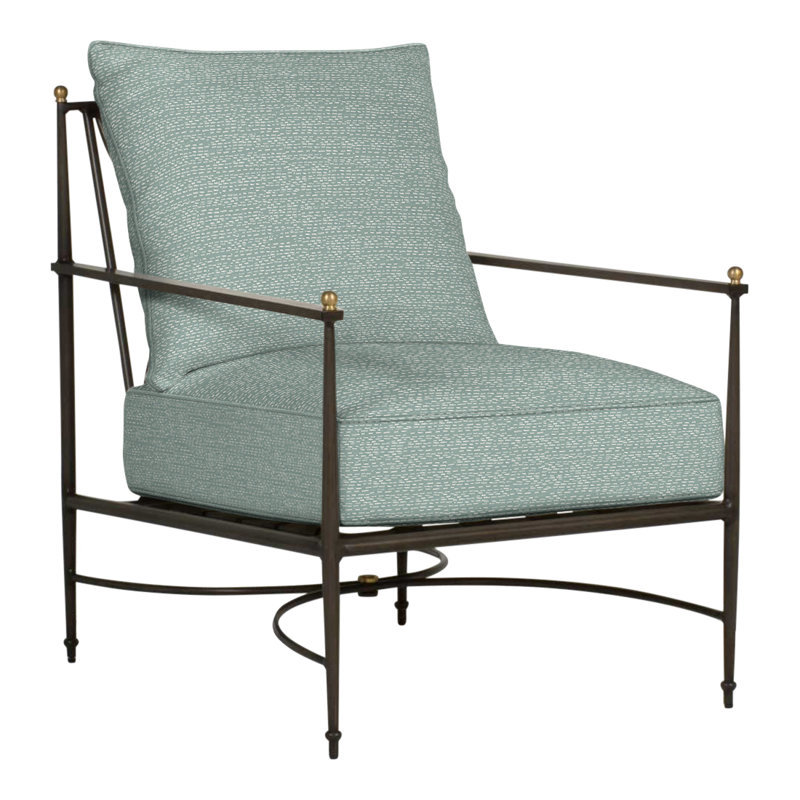 Chaise de patio avec coussins Roma, Welt, Perigold Arigato Patina