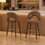 Tabouret de bar pivotant rembourré AriaHome de 25 po avec dossier bas et repose-pieds en métal (ensemble de 2)-1580986412-1607245628
