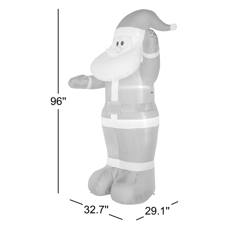 96" H LED Lighted Nutcracker Inflatable