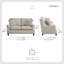 Causeuse en tissu texturé Tikal-1285350415
