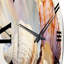 Horloge murale aquarelle, coquillages blancs, collage I-2046381827