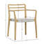 Chaise de salle à manger rembourrée Detta