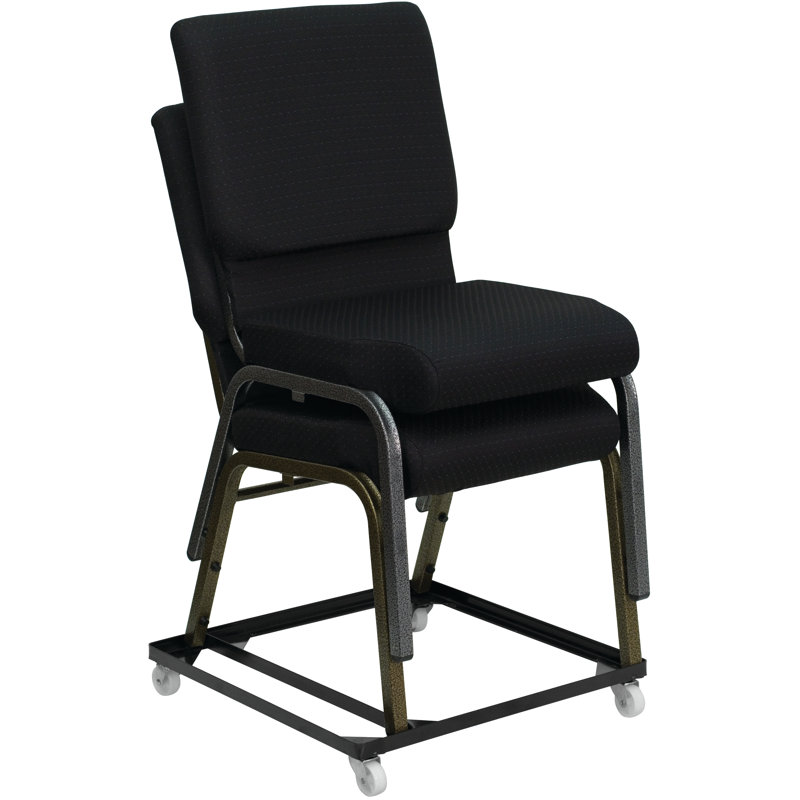 Powder Coated Black Steel 500 lb Capacity Chair Dolly