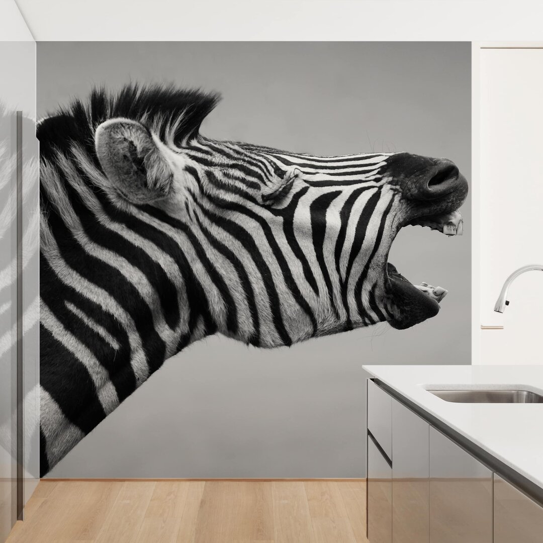 Strukturierte Tapete Roaring Zebra II 2,4 m x 240 cm