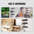 Wall Mounted Heavy Duty Garage Tool Organizer