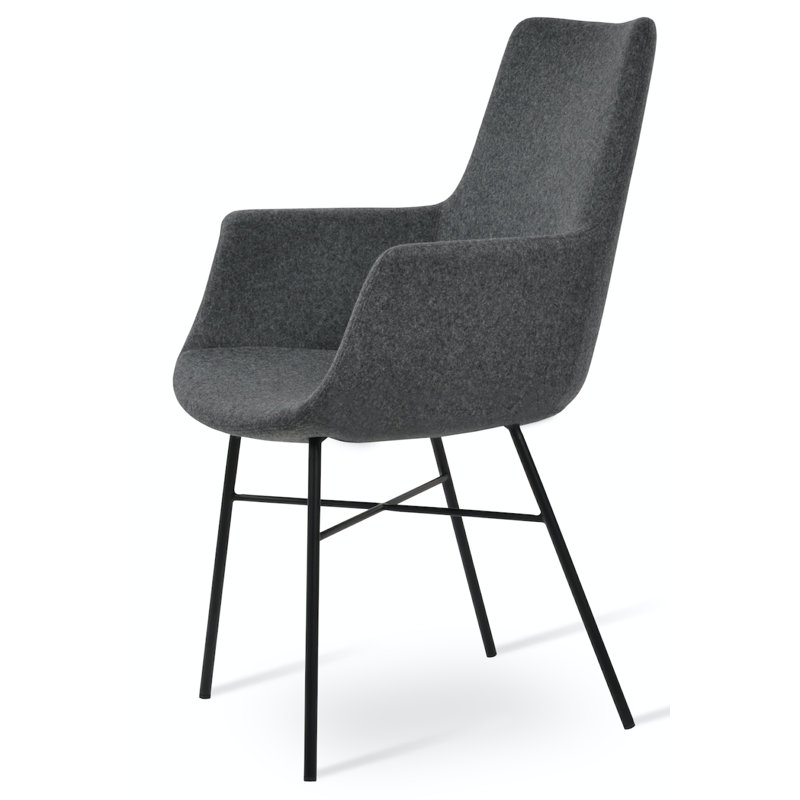 Fauteuil Bottega, Gris foncé