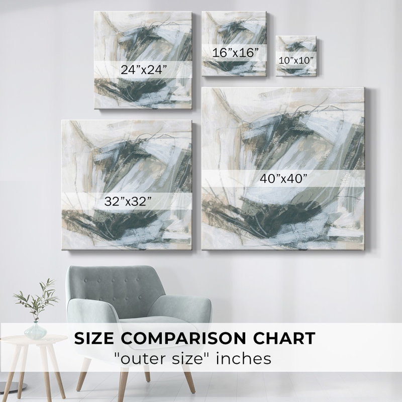 Neutral Swath I-Gallery Wrapped Canvas, 24" H x 24" W