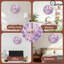 Cadran de l'horloge nuage rose et mauve