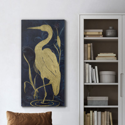 " Egret On Indigo II "