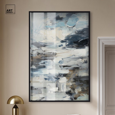 Oceanic Opacity II Shadowbox Print Modern Wall Decor by Art Remedy