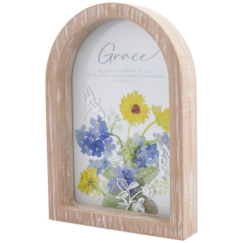 Framed Arch My Grace Is Sufficient 9x13