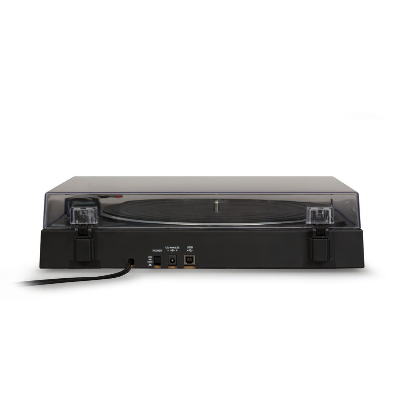 Decorative Record Player, Black/Light Blue