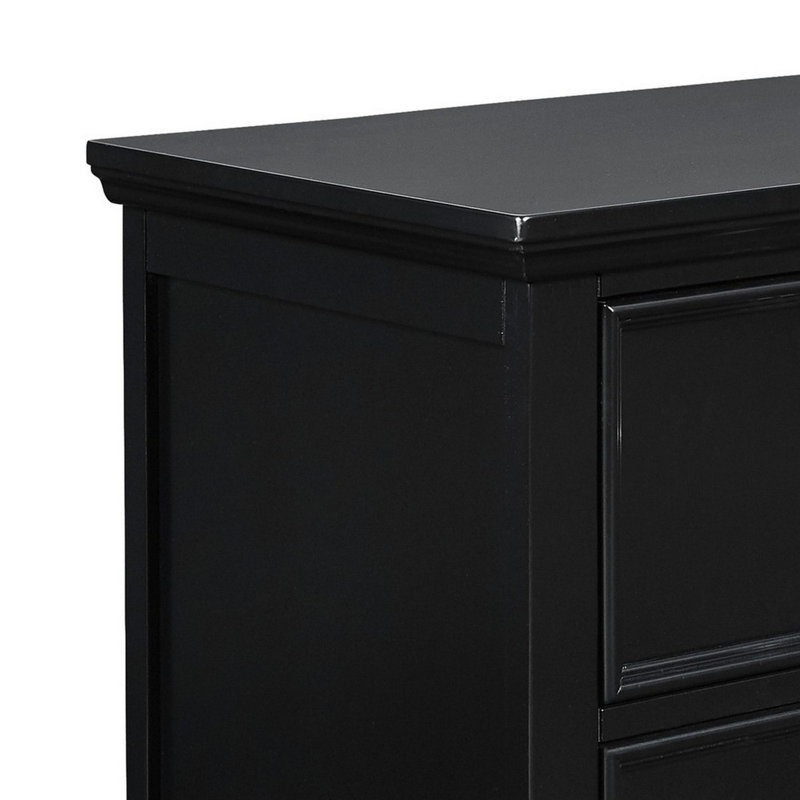 Hutner 27'' W Nightstand, Black
