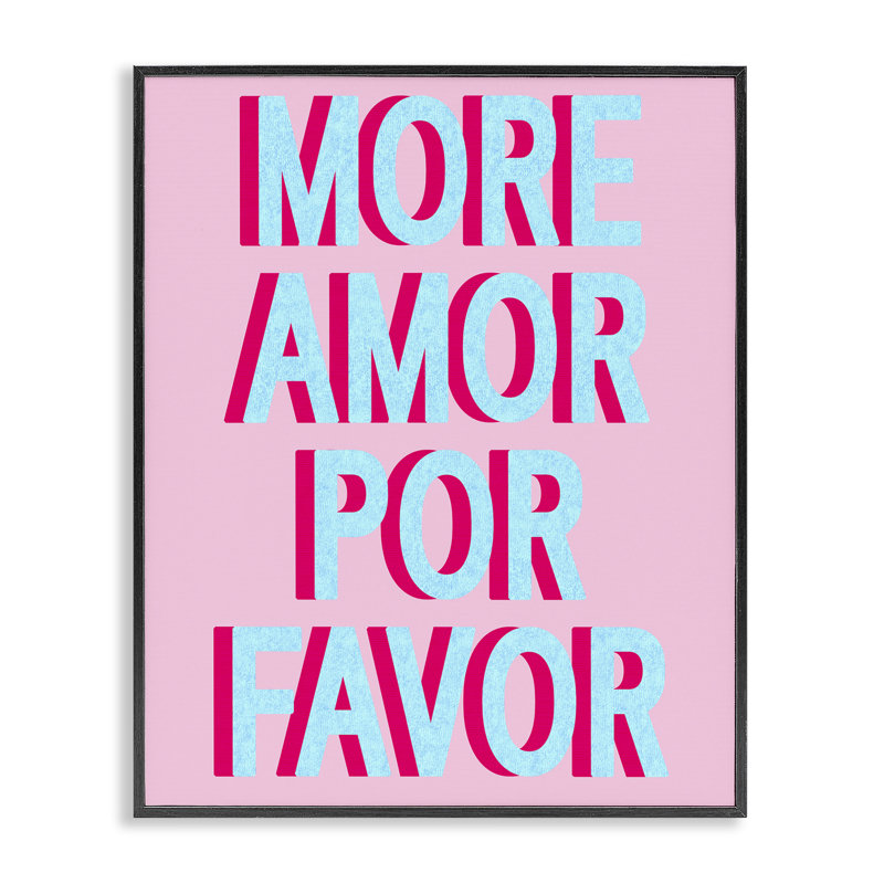 More Amor, estampe numérique par Daphne Polselli, Giclée encadrée noir minuit, H 14 po x l 11 po