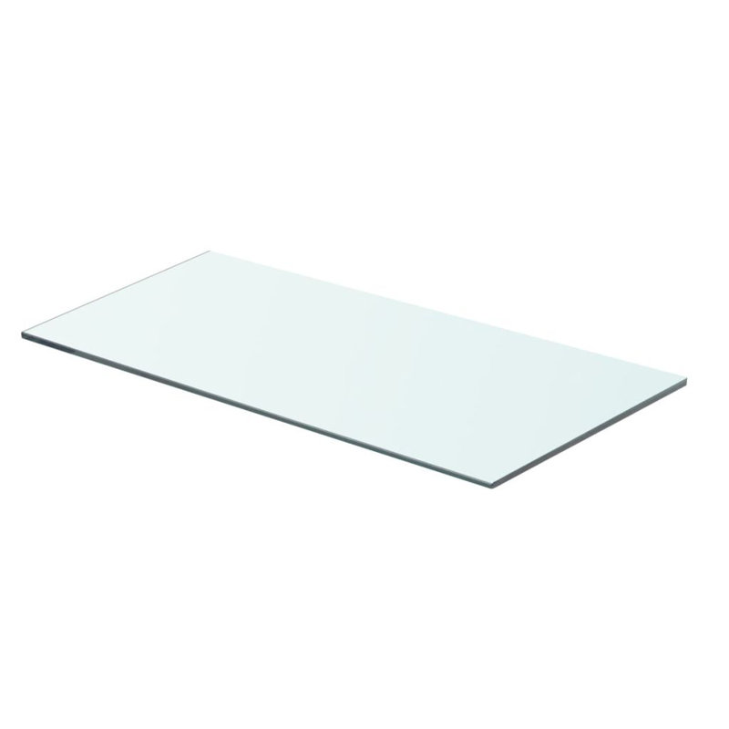 Glass Floating Shelf, 0.8cm H x 60cm W x 25cm D
