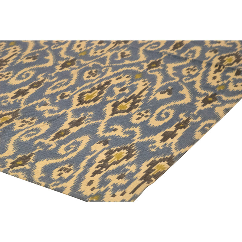 Flatweave Wool Ikat Indoor Rug