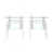 Plateau transparent / base blanche