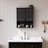Bathroom Medicine Cabinet with Glass Doors, Arched Wall Mounted Storage Cabinet with  Adjustable Shelve-281003157-278849740