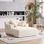 Chaise longue surdimensionnée pour l'intérieur, canapé-lit rembourré en velours côtelé moderne avec coussins décoratifs et accoudoirs pour une détente ultime-2019310646